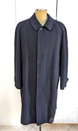Cappotto trench coat Burberry 100% cashmere blu
