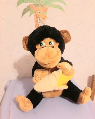peluche scimmia interattiva