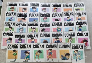 34 NUMERI MANGA DETECTIVE CONAN CON CARTOLINA GAZZ
