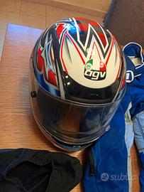 Tuta moto kart + casco + scarpe e guanti