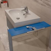 Lavello sospeso+specchiera