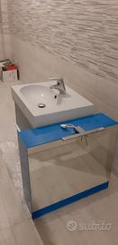 Lavello sospeso+specchiera