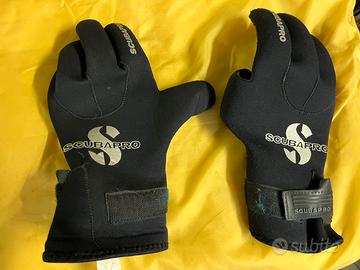Guanti neoprene x subacquea misura 6. 1/2