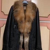 Giacca in pelle cin pelliccia