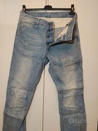 Jeans G-Star chiari tg 34 34 celesti cargo kombat