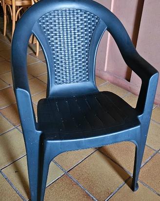 Sedia Giardino ed esterno plastica impilabile