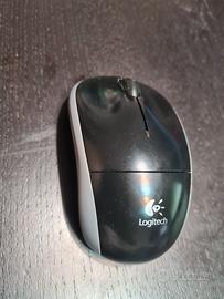 Logitech M195 Mouse Wireless Mini Ricevitore, Nero