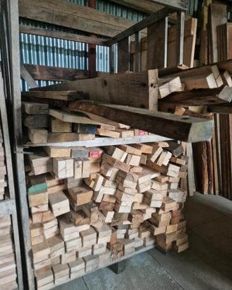 Bancale di travetti/morali in legno massello