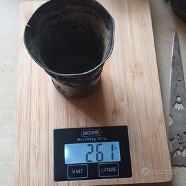 ANTICO BICCHIERE CINESE RAME PIOMBO DRAGONE RARO