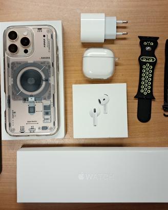 iPhone 16 pro max 512GB + watch 11 46mm + airpods