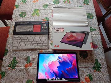 Tablet Lenovo Tap P12 pen, custodia Tucano e tasBT