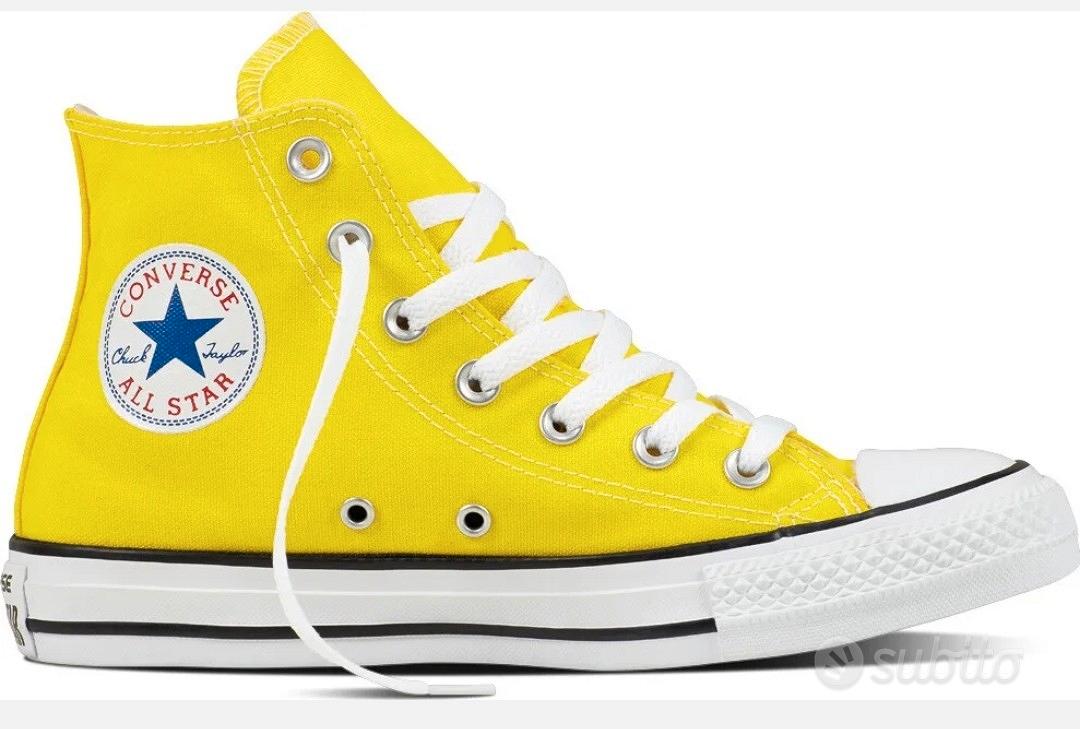 Converse gialle platform best sale