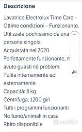 Lavatrice Electrolux