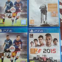 Giochi PS4 originali, F1, Star wars e Fifa