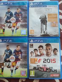Giochi PS4 originali, F1, Star wars e Fifa