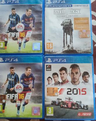Giochi PS4 originali, F1, Star wars e Fifa