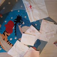 Lotto lenzuolini per navicella e coperte