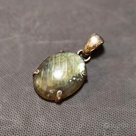 Ciondolo Argento 925 Labradorite Naturale Grande