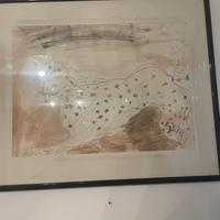 Quadro a china di Guttuso 49x50 su cartoncino