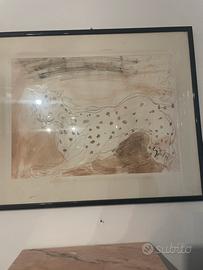 Quadro a china di Guttuso 49x50 su cartoncino