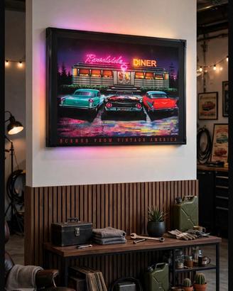 quadro luminoso americano
