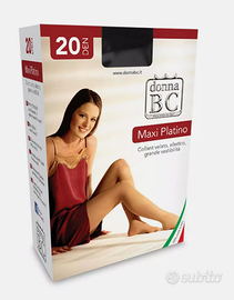 11 Paia BC Collant Maxi Platino 20 6-XXXL Nero