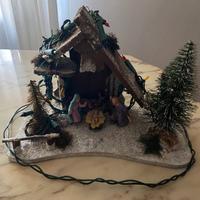 Presepe vintage 70 con luci e personaggi