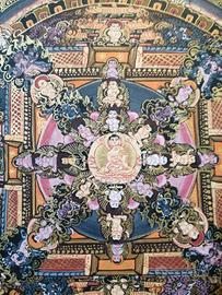 Thangka thanka tangka tibetano nepalese originale