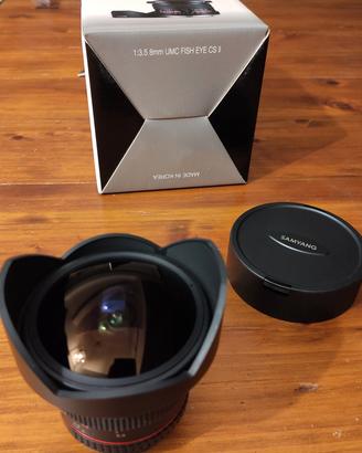 Samyang 8mm f/3.5 UMC Fish-eye CS II nuovo