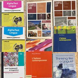 Blocco libri universitari lingue