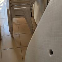 4 SEDIE + TAVOLO DA ESTERNO TERRAZZA GIARDINO