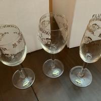 Servizio calici in cristallo lavorati