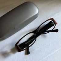 Montatura nero-marrone CULT con astuccio. No vetri
