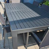 TAVOLO DA ESTERNO IN ALLUMINIO ALLUNGABILE