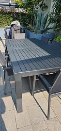 TAVOLO DA ESTERNO IN ALLUMINIO ALLUNGABILE