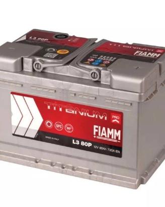 Batteria auto nuova FIAMM 80Ah 730A 12V