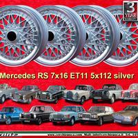 4 pz cerchi Mercedes Super RS 7x16 ET11 5x112