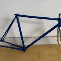 Telaio bici corsa vintage acciaio Tg M 55