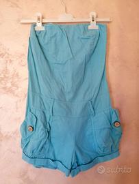 Tutina/salopette con pantaloncino donna.