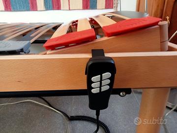 Letto ad una piazza con doghe regolabili