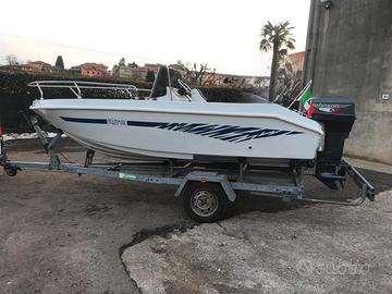 Barca motoscafo open aquamar bianco