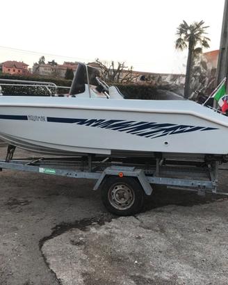 Barca motoscafo open aquamar bianco