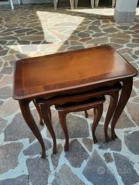 tavolini sovrapponibili vintage