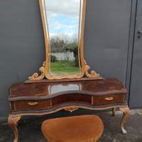 mobiletto con specchio vintage Petineuse