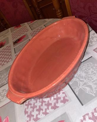 Pirofila Ovale Vintage Clementi Italia in Ceramica