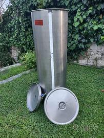 botte acciaio inox 200 litri