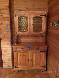 Credenza legno stile baita