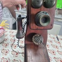 Telefono antico legno anni 20