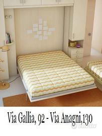 Letto matrimoniale a scomparsa altezza 208 pr.33