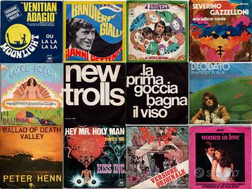 Collezione Hits anni 1970-74 in 45 giri. 11 dischi